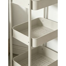주방 소품 한곳 정리선반, 3단, 흰색