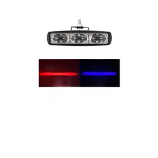 지게차 4채널 AI카메라 안전경고등 전용 점멸 이중색상, 곡선형U자형블루1개, 1L, 1개