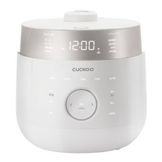 쿠쿠 2기압 트윈프레셔 마스터셰프 10인용 압력밥솥, CRP-LHTR1010FGWM, 그레이스화이트