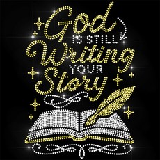 1개 유리 핫픽스 라인스톤 다리미 부착형 아플리케 의상 액세서리 (옷 가방 바지용) 코일형 297x210mm, 혼합색