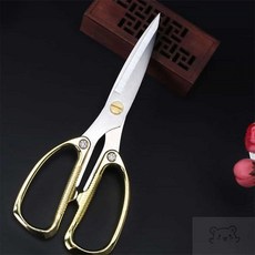 YWstore 스텐 재단 금장 가위 스테인레스가위