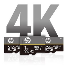 HP惠普 A2 U3 mirco SD V30 高速記憶卡 1TB 512GB 256GB 含轉卡, 1個
