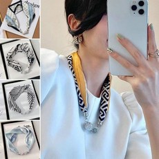 봄패션 스카프 큐빅 마그네틱 목걸이 미니 쁘띠