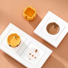 콘센트커버 안전 마개 아기 감전 방지 유아 홀 먼지 차단, 1개, GT 안전커버(브라운)