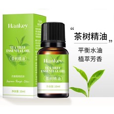 [台灣出貨] 贈刮痧棒 紓壓精油 水溶性精油 薄荷精油 香氛精油 香薰精油 水氧機精油 擴香精油 擴香石精油, 1個, 10ml, 茶樹