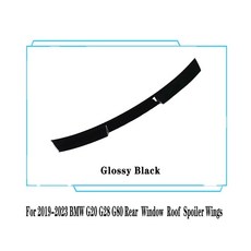 2019-2023 BMW 3시리즈 G20 G28 G80 리어 윈도우 루프 스포일러 320i 325i ABS 튜닝 바디킷 호환, 유광 Black