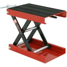 HTTMT 1100파운드 9인치 빨간색 와이드 데크 오토바이 센터 십자 리프트 잭 플랫폼 14.6인치 x 호이스트 스탠드 ATV 모델 번호 ETCARFIX012BK+RED, HTTMT 1100파운드 9인치 빨간색 와이드 데크 오