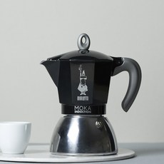 비알레띠 모카포트 뉴 모카 인덕션 블랙 6컵 에스프레소 추출기, 단품, 1개
