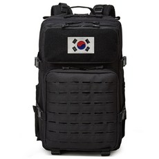 GP신형 전술가방 45L 대용량백팩 밀리터리 군인 군용 군대 전술 공군 로카가방 등산가방, 블랙