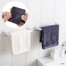 milovhi 무타공 욕실 수건걸이 화장실 미니 수건걸이 선반, 1개