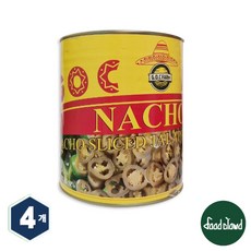 지오씨팜 나쵸 슬라이스 할라피뇨 페퍼스, 3kg, 4개