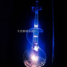 블루투스 전자 바이올린 무대 연습 투명 장기자랑 연습 바이올린 4/4, 07.화려한 조명 S-type Zhenla, 1개