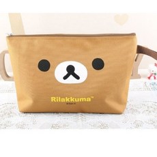 리락쿠마 식판도시락가방 브라운