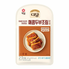 다담 냉장 매콤 두부조림 양념140g, 140g, 3개