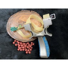 弓城弓箭館 304不銹鋼 98K彈弓 鋼珠 泥丸 彈弓 射魚 打魚 不鏽鋼彈弓 冷鋼彈弓, 1個, 獵魚扁皮筋