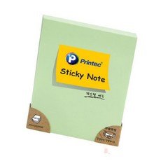 퐁치셀 세로형 연두 100매 필기용메모지