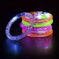 B.W.BABY 壓克力 LED手環 活動派對用品, 1個, 細版(顏色隨機)