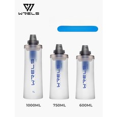 채움픽(채움마켓) 실리콘물병 스포츠 보틀 생존 필터, 올리브그린 600ml 접이식 단품, 기본 색상