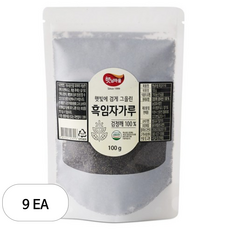 햇님마을 햇빛에 검게 그을린 흑임자 가루, 100g, 9개