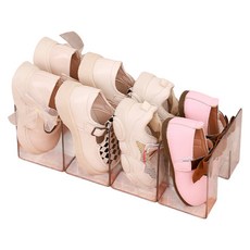 YI 逸家居兒童鞋收納架，透明PP材質大容量鞋子整理架，兒童鞋子收納好幫手, 透明, 1個