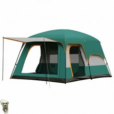 제이앤디리빙디자인 10인용 거실형 텐트(그린) 투룸텐트