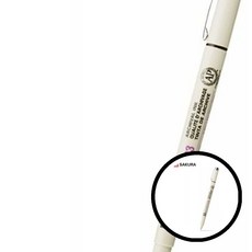 사쿠라 마이크론 라이너펜 사쿠라 마이크론 라이너펜 낱자루 미술용품 펜 드로잉 아트 스케치 필기용 dda+4211wp, 01 레드, 본상품선택
