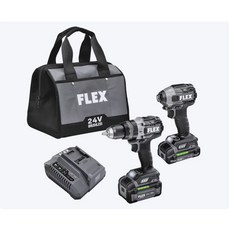 AP五金工具 美國熱門FLEX 24V電鑽起子雙機組，德國品牌技術，強力電鑽與起子機兼具，現在購買享推廣優惠價, 1個