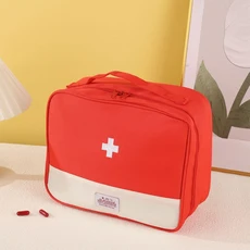 야외 여행용 휴대용 약품 정리함 의료 키트 응급 처치 키트 대용량 약품 분류 보관함, 02 XL, 02 Red