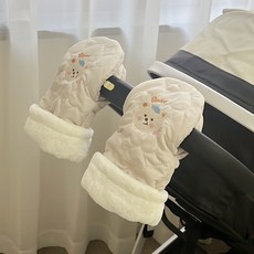 시월에인절 유모차 장갑 방한 핸드머프, 1개, 베이지