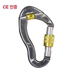 비너 등반 캠핑비너 스트링 모스크 백팩 고강도 8X 35KN 게이트 도르래 하트카라비너, 옐로우 64g