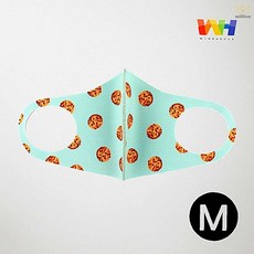 윙하우스 발열 마스크 쿠키 M 방한 겨울용 다회용 면 따뜻한 방한대 발열패션마스크