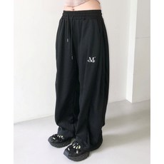 MUCENT 세리아 사이드 핀턱 백 포켓 와이드 스웻 팬츠 (2컬러)