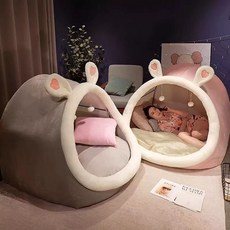 키즈 쿠션 하우스 어린이 대형 텐트 플레이 놀이터, 1개, 그레이