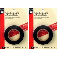 Dritz 262 퓨즈 본딩 웹 정중량 5/8인치 x 25야드 흰색, Black, 2 5/8-Inch x 18-Yards (Pack of, Regular Weight