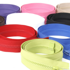 점퍼지퍼 개이빨5호 100cm (15컬러) 비슬론지퍼, 검정, 1개