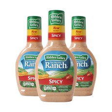 히든밸리 디 오리지널 랜치 드레싱 스파이시, 473ml, 3개