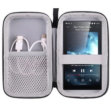 JINMEI HiBy R4/R5 Gen 2/R6 gen3/ FiiO M21 /JM21 휴대용 음악 플레이어 MP3 워크맨 보호 여행용 보관 상자와 호환되는 하드 EVA 케이스, JINMEI HiBy R4/R5 Gen 2/R6 gen