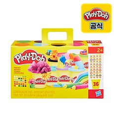 플레이도우 뉴 메가팩 유아용 클레이 36팩, 혼합색상, 3kg, 1세트