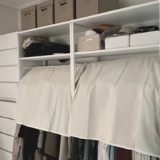 담은보자기 순면 드레스룸 하프 행거커버 유아 행거가리개, 1개, 1개입