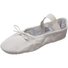 Bloch Dance Kids Dansoft 풀 솔 가죽 발레 슬리퍼/신발 화이트. 13 X-Wide Little Kid
