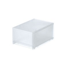 [무인양품] 폴리프로필렌 케이스 서랍식 깊은형 반투명 (리빙박스), 깊은형 17.5cm 4549337192447, 1개