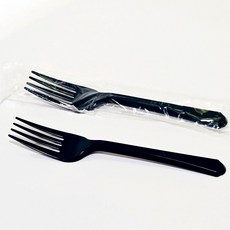 대성기업 개별포장 포크 블랙, 100개, 1개