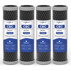 CBC-10 CB1-10 CB2-10 CB3 CB1 FX12P FXULC FXUVC WHKF-DB1 SCB-2510 CBS-2510 AXVOC-975RV4팩용 마이크론 10인치 x, 4 Pack, 5 Micron