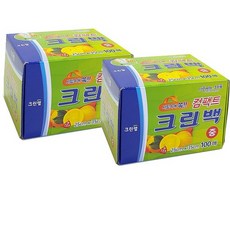 크린랲 컴팩트 크린백 (중) 25cm x 35cm 100매, 중(M), 100개입, 2개