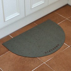 오셀픽 오브제 반원형 빨아쓰는 규조토 발매트, 그리너리