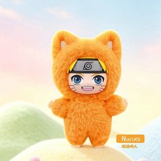 EAKI 나루토질풍전 키링 캣 코스튬 고양이 인형 랜덤박스 선택가능 12종, 1개, 나루토