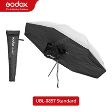 Godox UBL-085S UBL-085T 82cm 블랙 화이트 반사 조명 우산 + 디퓨저 커버, 01 UBL-085T