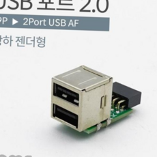 USB 9Pin F to USB-A F 2Port 메인보드연결 상하젠더