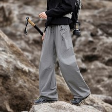 男款秋冬戶外防風防水工裝登山長褲 運動長褲