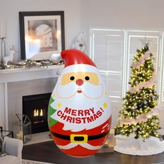聖誕節裝飾 充氣聖誕老人 節慶裝飾 居家擺飾 聖誕派對裝飾 120公分, 紅, 1個